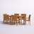 Arvia 6 - Person Acacia Wood Patio Dining Set with Rectangular Table-621780547