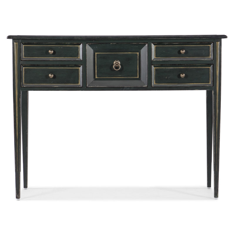 Charleston Green 48'' Rustic Wood Console Table with Storage