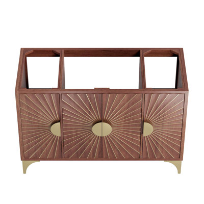 48" Single Bathroom Vanity Base Only in Brown