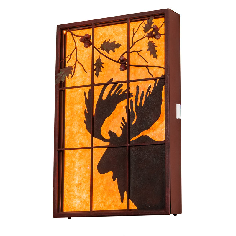 Moose Backlit Window Panel