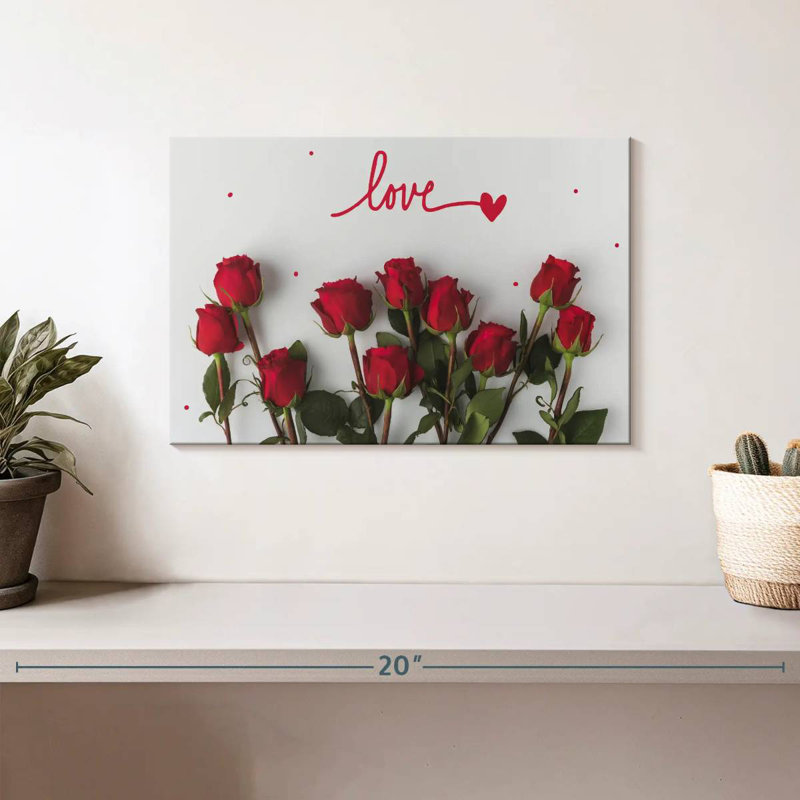 Harnek Love Red Roses, H 8 po x l 12 po