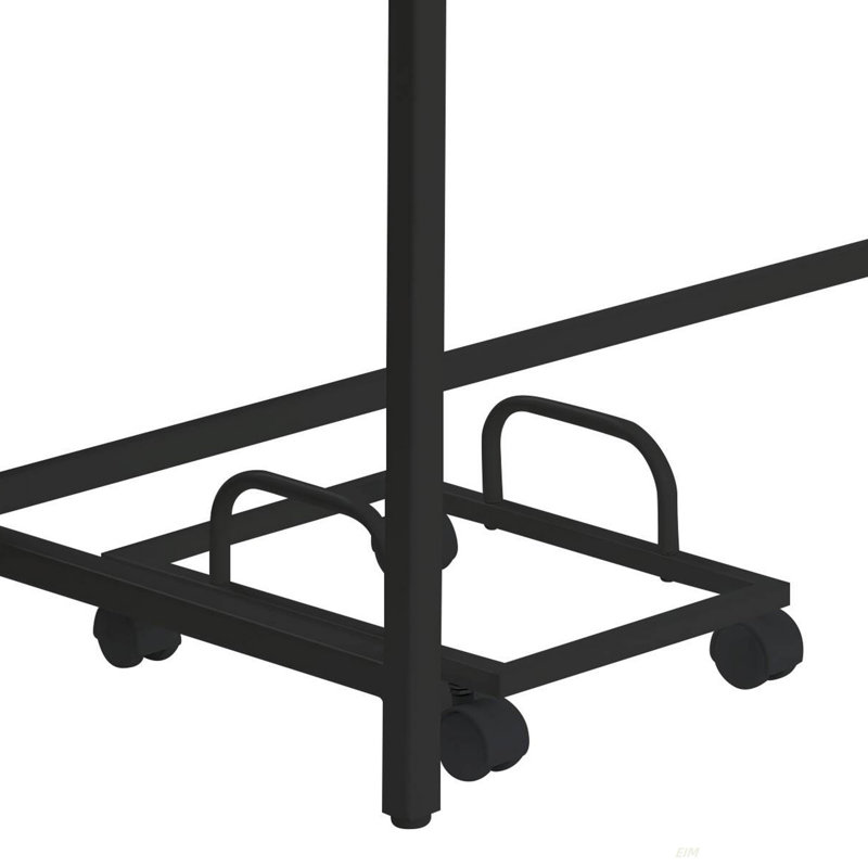 Dazenus L-Shaped Computer Desk With Thick Desktop And Stable Support, Brown 1, Black, 30.46" H x 66.46" W x 47.53" D
