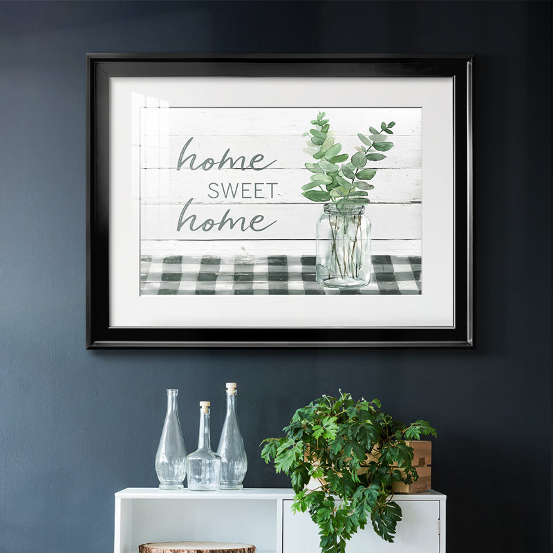 Eucalyptus Home Sweet Home, Noir, H 19 po x l 27 po x P 1,5 po
