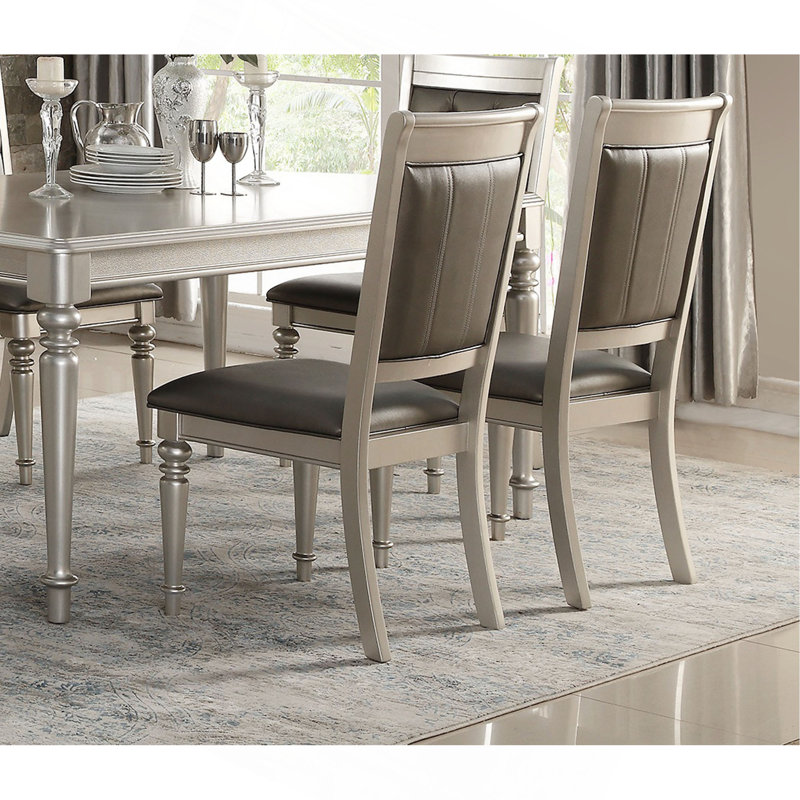 Formal Lavish 7pc Dining Set Traditional Dining Table And 6x Chairs Tufted Upholstered
