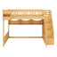 Lit mezzanine en bois avec escalier et garde-robe-420791737
