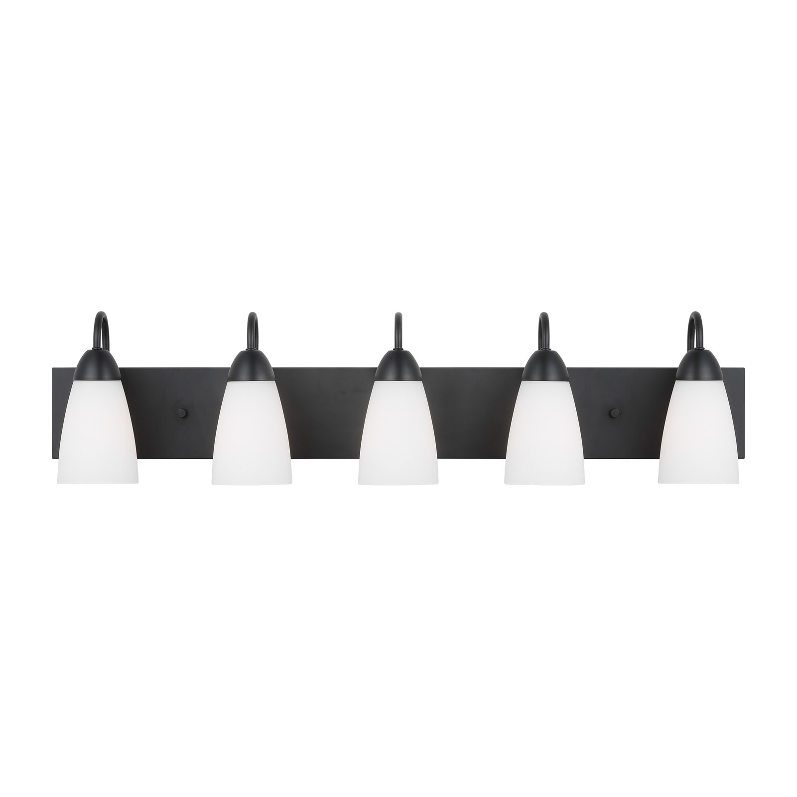 5-Light Dimmable Vanity Light, No, Midnight Black