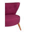 Élégant fauteuil à oreilles, revêtement mauve, structure en bois massif | 31,5 po x 29,1 po x 29,1 po | Tissu 100% polyester avec rembourrage en mousse à 32 nœuds | Conception facile à nettoyer et élégante pour le salon et l'hôtel-1793148378