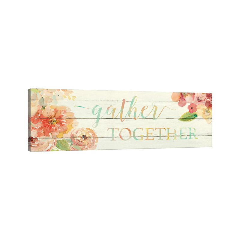 Gather Together by Carol Robinson - Wrapped Canvas Panoramic Print, 30.48 cm H x 91.44 cm W x 1.91 cm D
