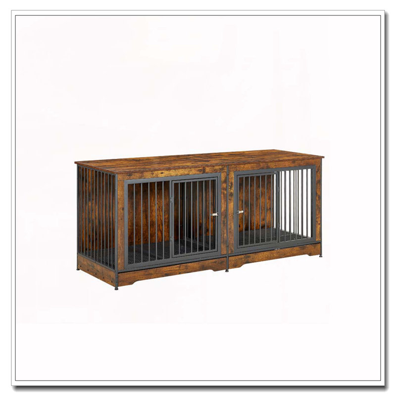 Meuble télé avec cage pour chien