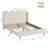 Full Upholstered Wingback Bed Frame with Scalloped Edges, Tufted Headboard, No Box Spring Needed, Tool-Free Assembly-1967996888-1967996893