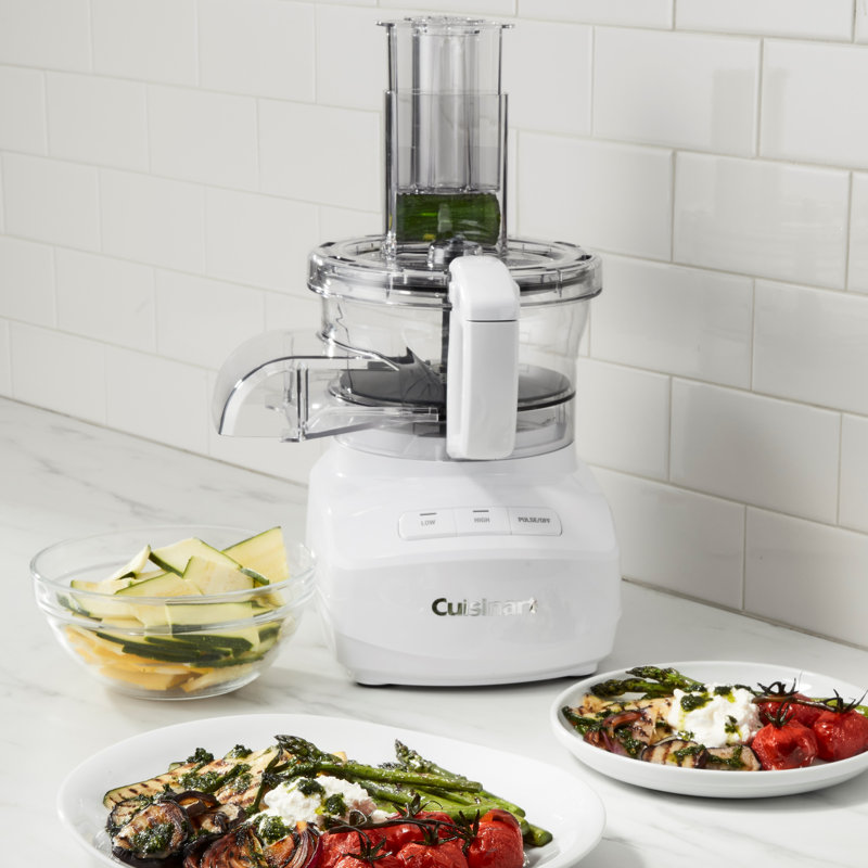 9-Cup Continuous Feed Electric Food Processor, White
