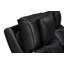 Causeuse inclinable électrique en cuir noir Jazmina-1273849414