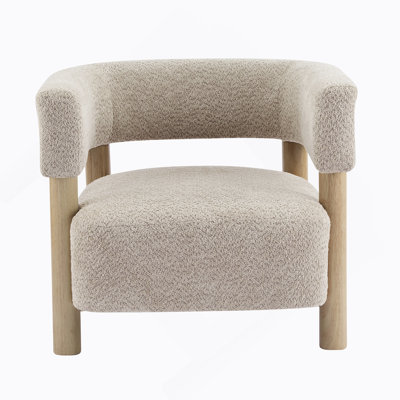 Boucle Upholstered Accent Arm Chair