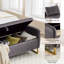 Banc de rangement rembourré 65 po avec deux coussins Soraiya-98511099