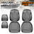 Sport Series Front Seat Covers With Airbag Compatible, Reserved Opening Holes For Headrest, Universal For Cars-120729635