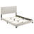 Cream Upholstered  Bed