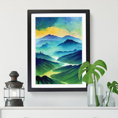 Watercolour Rain Forest 1 Piece Wall Art