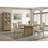 Dreydon Distressed Light Brown Round Dining Table