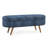 Ottoman Oval Storage Bench,Rubber Wood Legs, (43.5"X16"X16")-1368318061