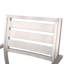 Chaise de salle à manger d'extérieur moderne en aluminium, argent (ensemble de 2)