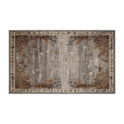 Tapis gris lavable à la machine