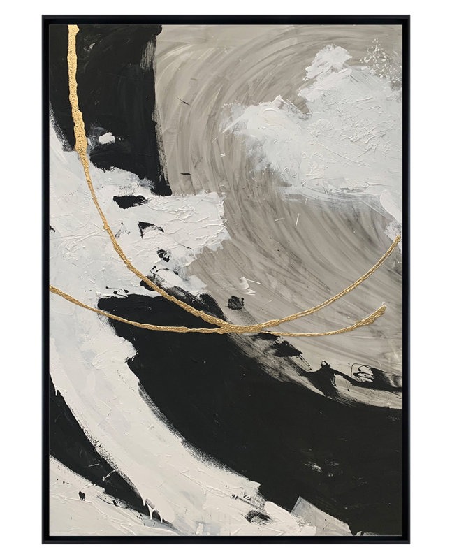 Via Orla Canvas Print Artwork , 150cm H x 90cm W, Black
