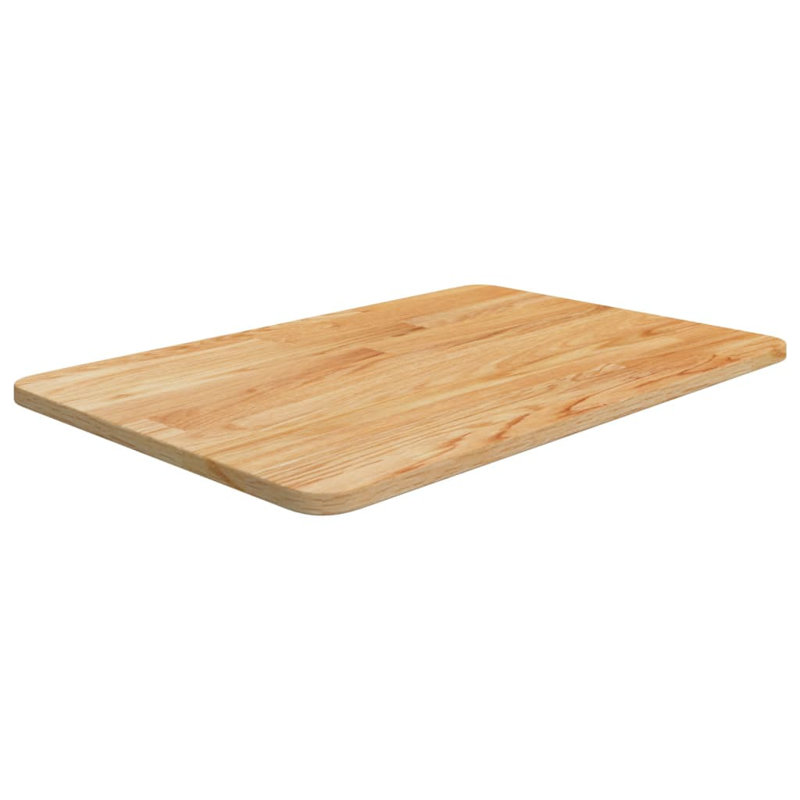 Bathroom Countertop Treated Solid Wood, Treated Light Brown, 0.6" H x 23.6" W x 15.7" D