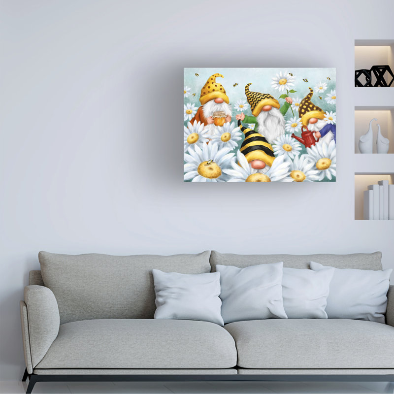 Art sur toile, ginomes de Colomb, H 18 po x l 24 po
