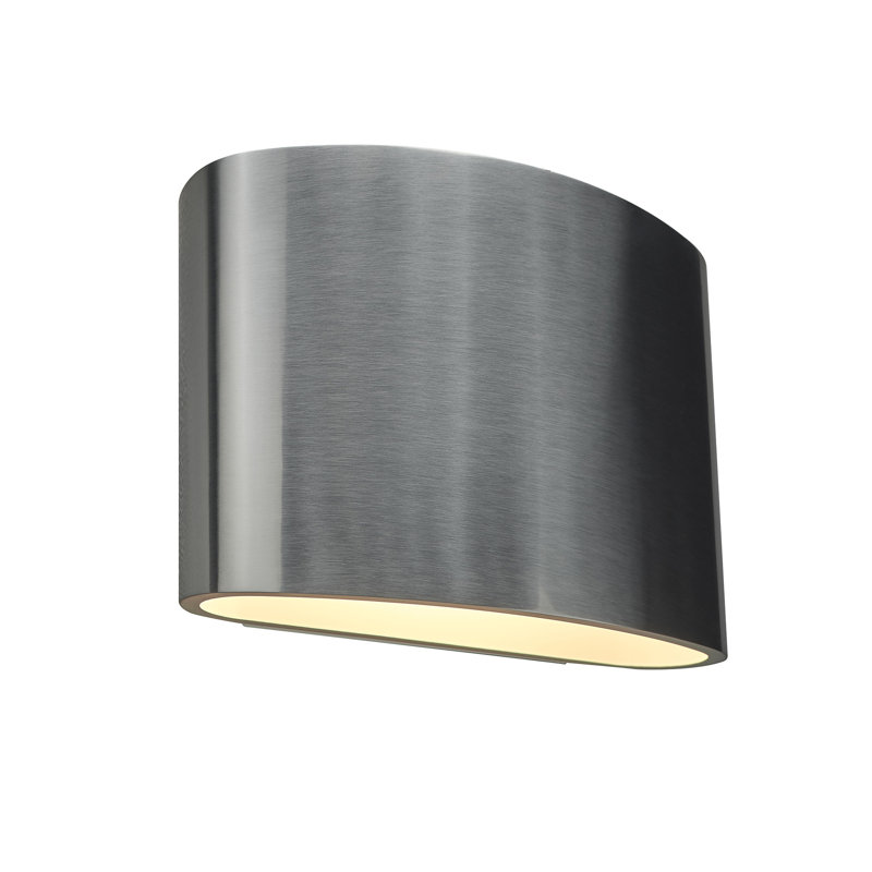 Encore LED Flush Mounted Sconce, Brushed Chrome Outer/White Inner