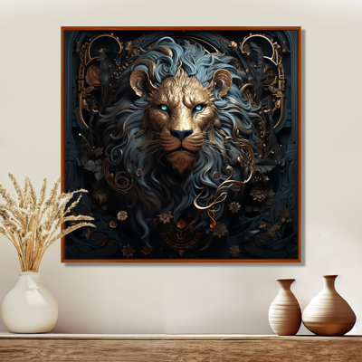 Majestic lion II - Lion, art mural