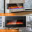 Prower 3-Sided Smart Wi-Fi Electric Fireplace with RGB LED Technology-1492390304