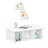 RiverRidge Kids Desk, Activity and Play Table with 6 Storage Cubbies - White with 2 10" Floating Bookshelves