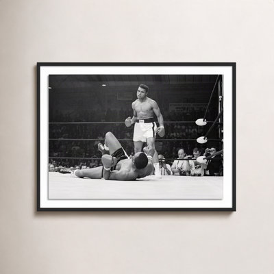 Aldan Boxers Muhammad Ali et Sonny Liston Fighting - impression d'un seul cadre photo