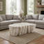 48.62 inch Unique Shape Coffee Table Beige