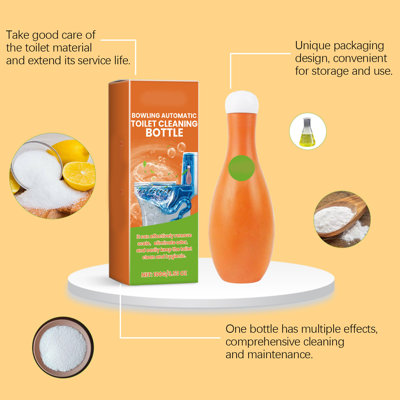 Bouteille d'eau Bowling Nettoyage automatique des toilettes Bouteille Nettoyage des toilettes Désodorisant Désodorisant Détachant Taches d'urine 100 ml