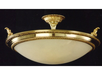 Ballew Glass Semi Flush Mount