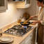 Cuisinière à gaz en acier inoxydable