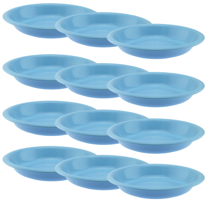 Ardice Unbreakable Deep 8" Dinner Plate, Blue