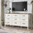 55.1" W Farmhouse 9 Drawer Dresser with Specious Tabletop,Wood Bedroom Dresser -1149035094