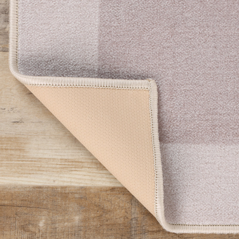 Ensemble de tapis de cuisine 2 pièces Kaydn, Brun clair / mauve