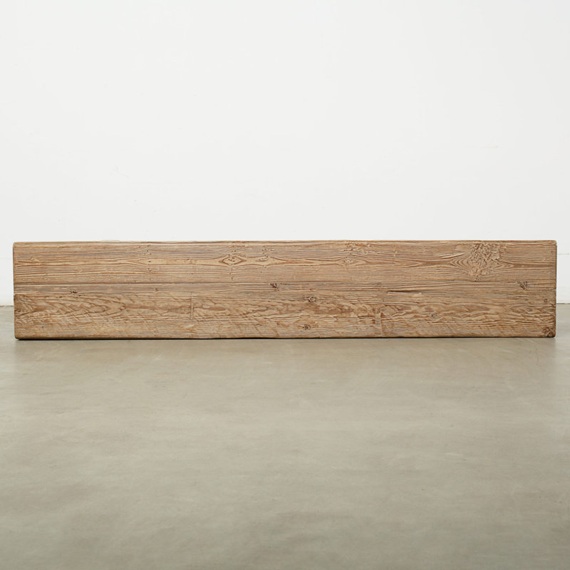 Bari Bench Approx. 78Wx14Dx18.5H Rustic Pine Wood Weathered Natural