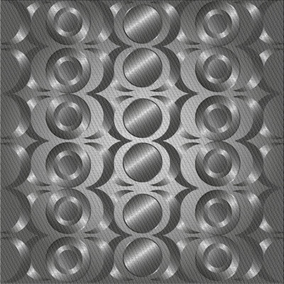 Tapis gris/noir tissé à la machine