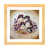 Toile avec cadre en bois beige