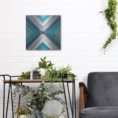 Art géométrique luxueux «Geometric Common Ground» par Britt «Geometric Common Ground» par Britt Hallowell