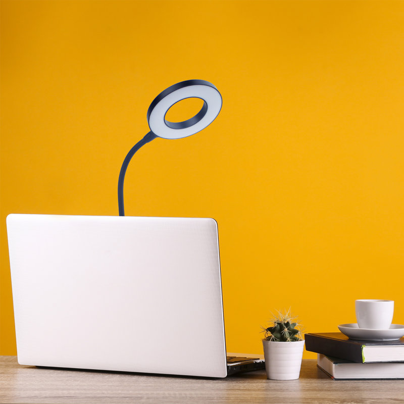 Yates Adjustable USB Desk Lamp, Black