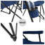 Chaise pliante robuste à haut dossier avec porte-gobelet rouge-28294901