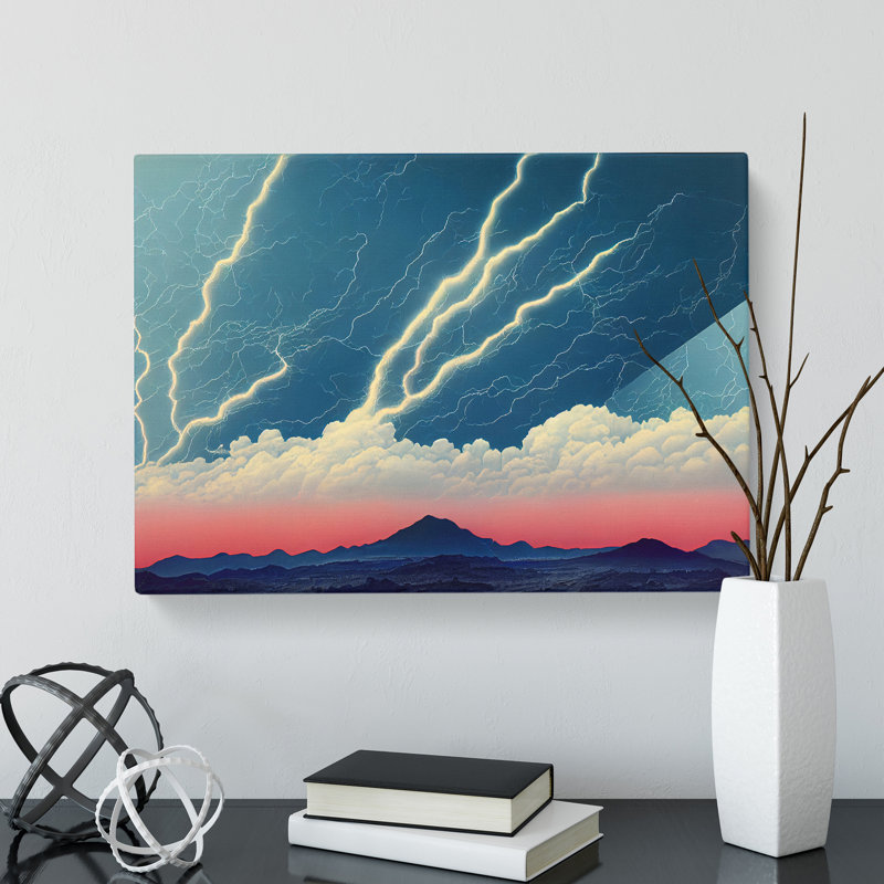 Angelical Thunderstorm - Wrapped Canvas Print, 35cm H x 50cm W x 3cm D
