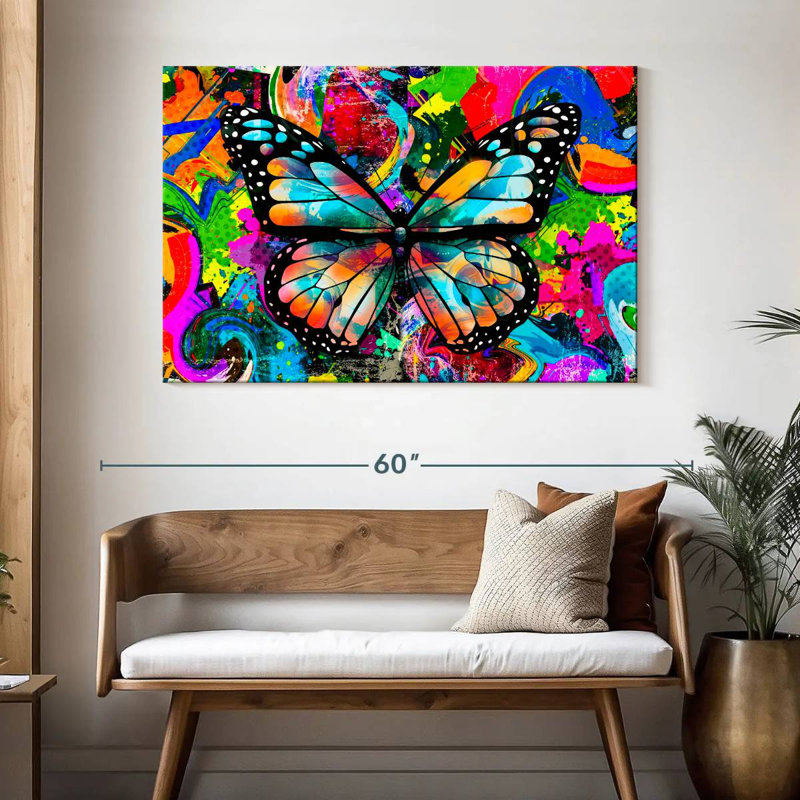 Brampt Trippy Butterfly, 32" H x 48" W