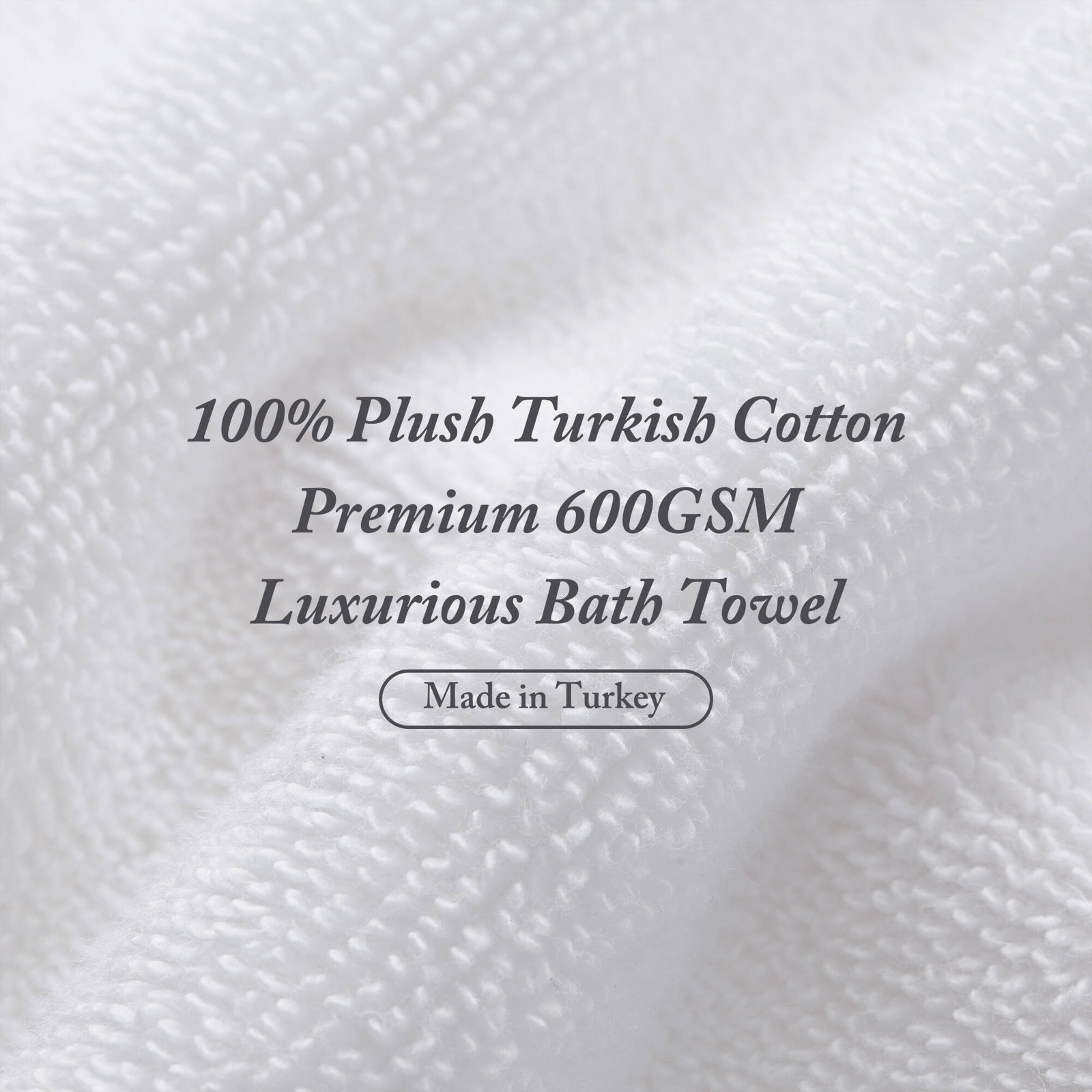 Turkish 100% Cotton Oversized Quick Dry Highly Absorbent Towel Set, White, Bath Sheets - 2 Pack