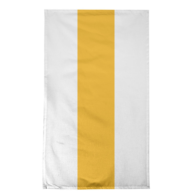 Serviette de thé hockey Anaheim, Blanc / doré / blanc, Sergé de coton